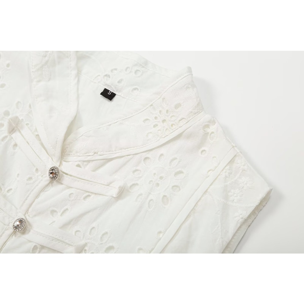 여성용 자수 아이렛 스커트 세트 화이트 여름 2피스 세 - Midi Skirt Floral 리뷰 및 가격